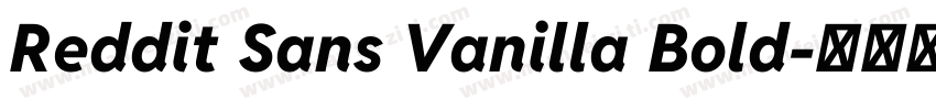 Reddit Sans Vanilla Bold字体转换